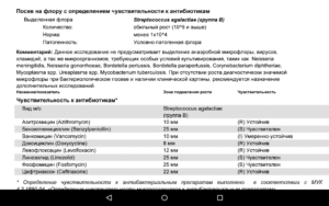 Лечение Streptococcus agalactiae 10 в 6