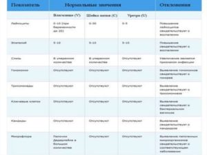 Расшифровки анализа на микрофлору