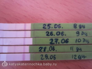 Беременность после отмены Визанны